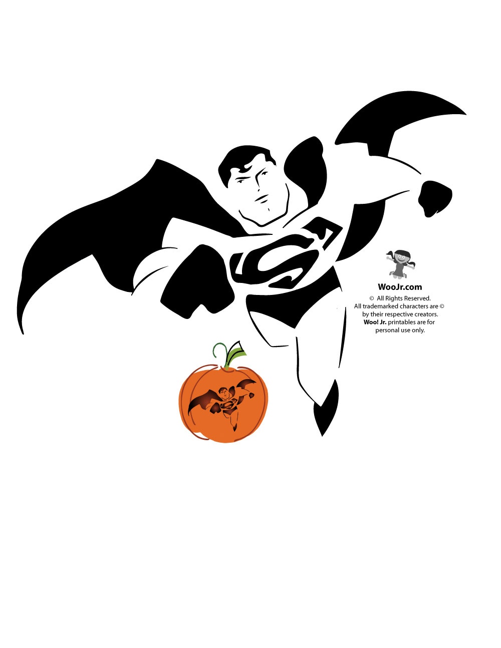 Superhero Pumpkin Stencils Free Printable Free Printable