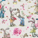 Sweet Watercolor Bunny Gift Wrap – Free Printable | Vintage   Free Printable Easter Wrapping Paper
