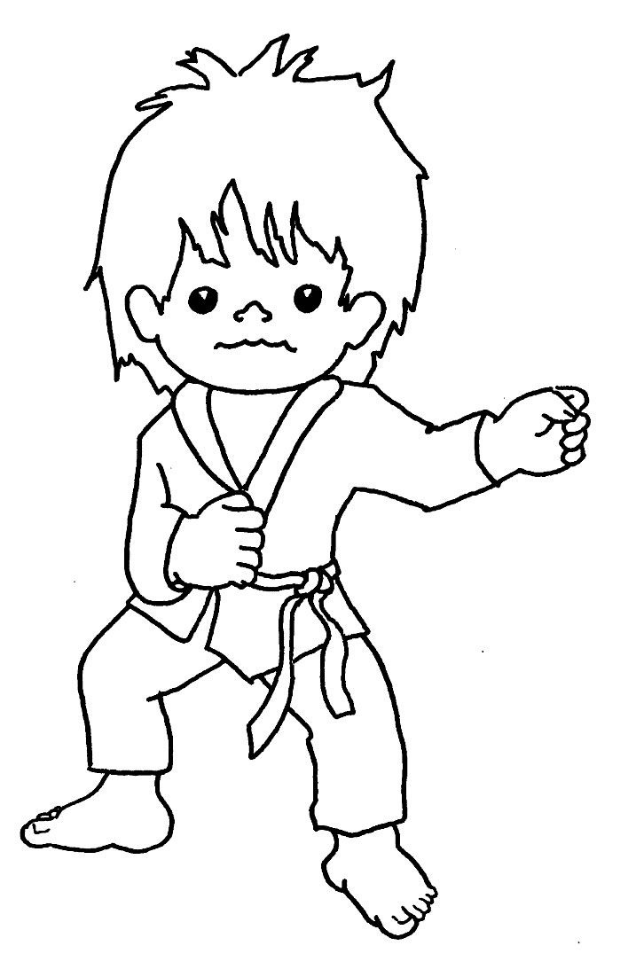 Free Printable Karate Coloring Pages Free Printable