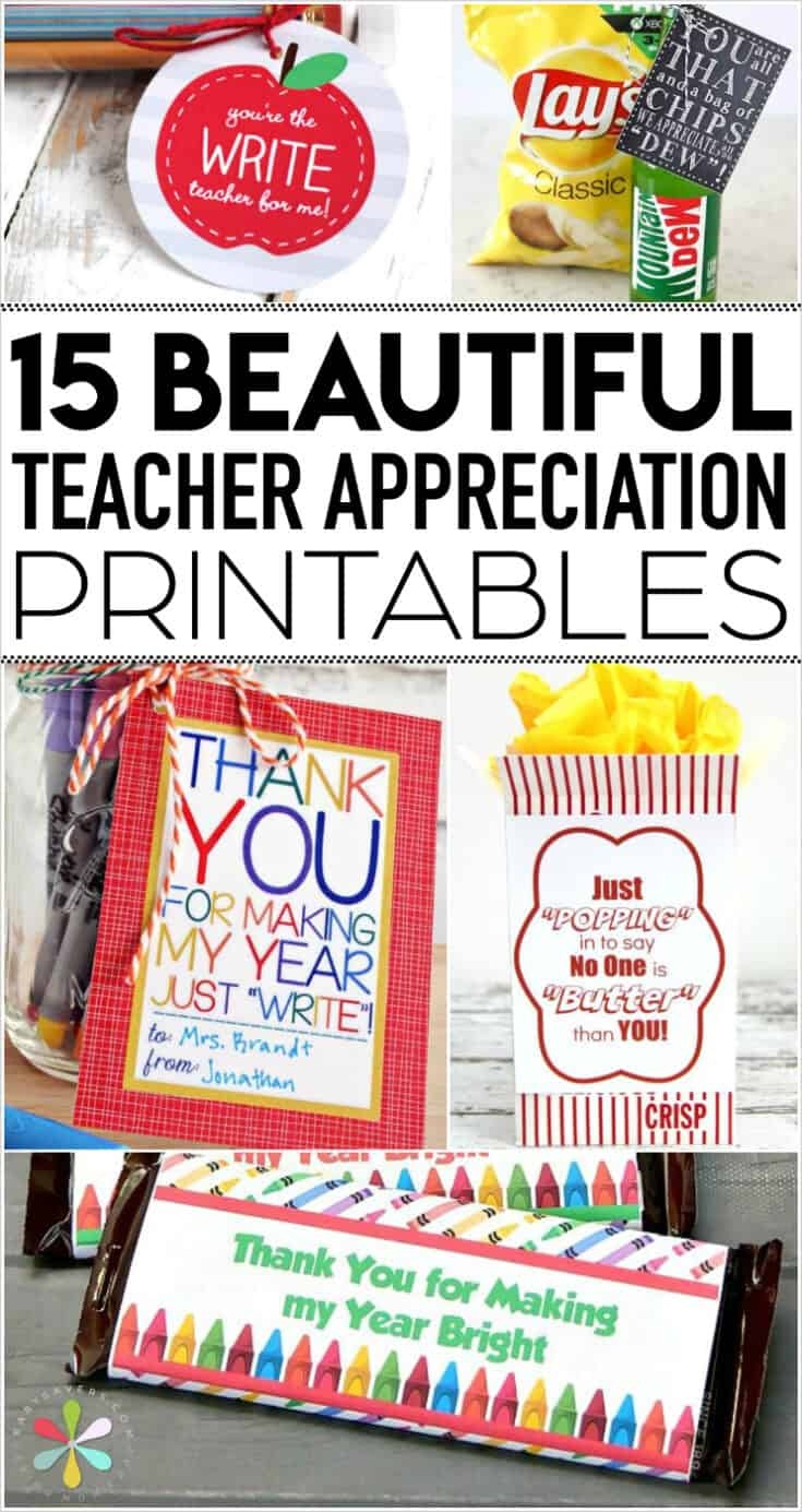 Teacher Appreciation Printables: Fun Free Tags For Teacher Gifts! - Free Popcorn Teacher Appreciation Printable