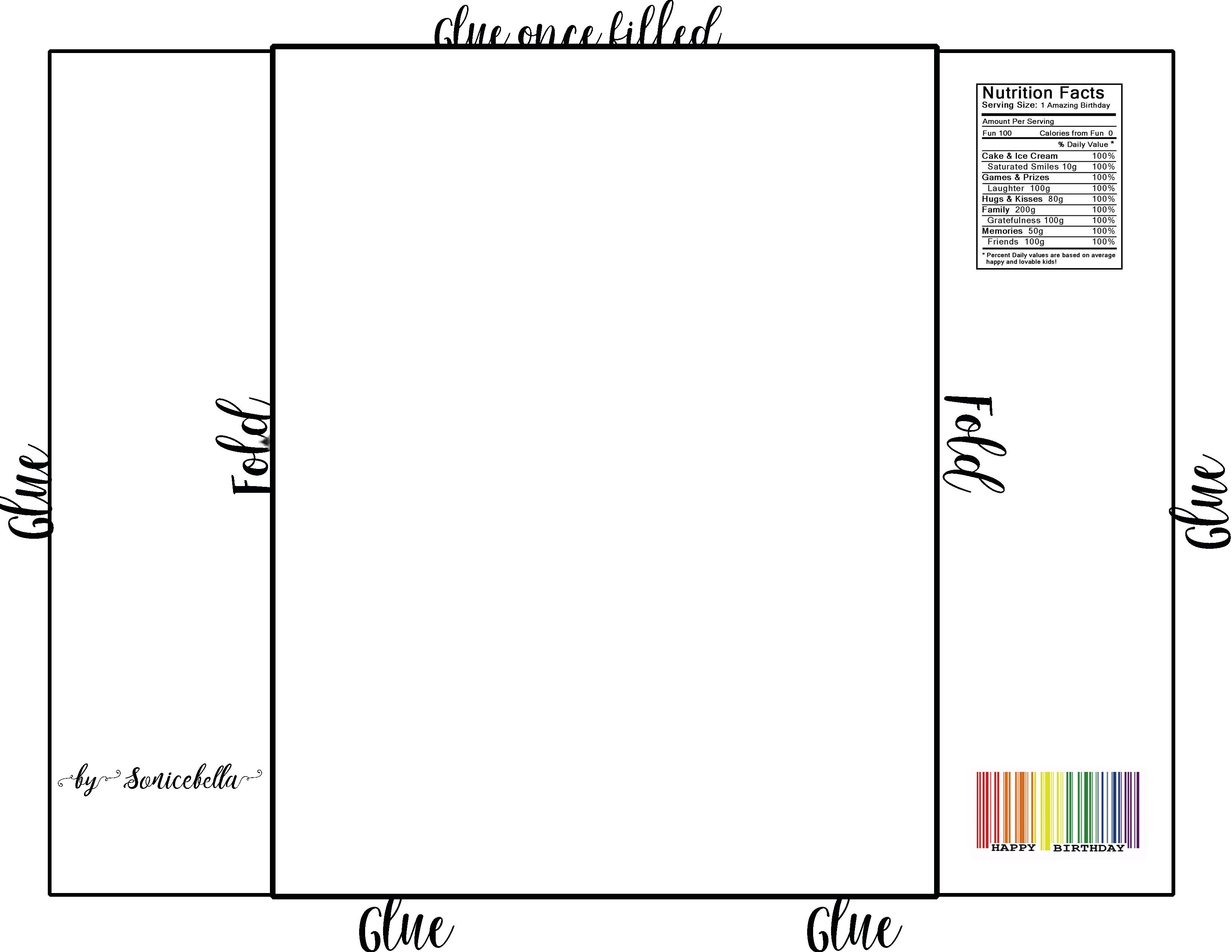 Printable Candy Bar Wrapper Template Free