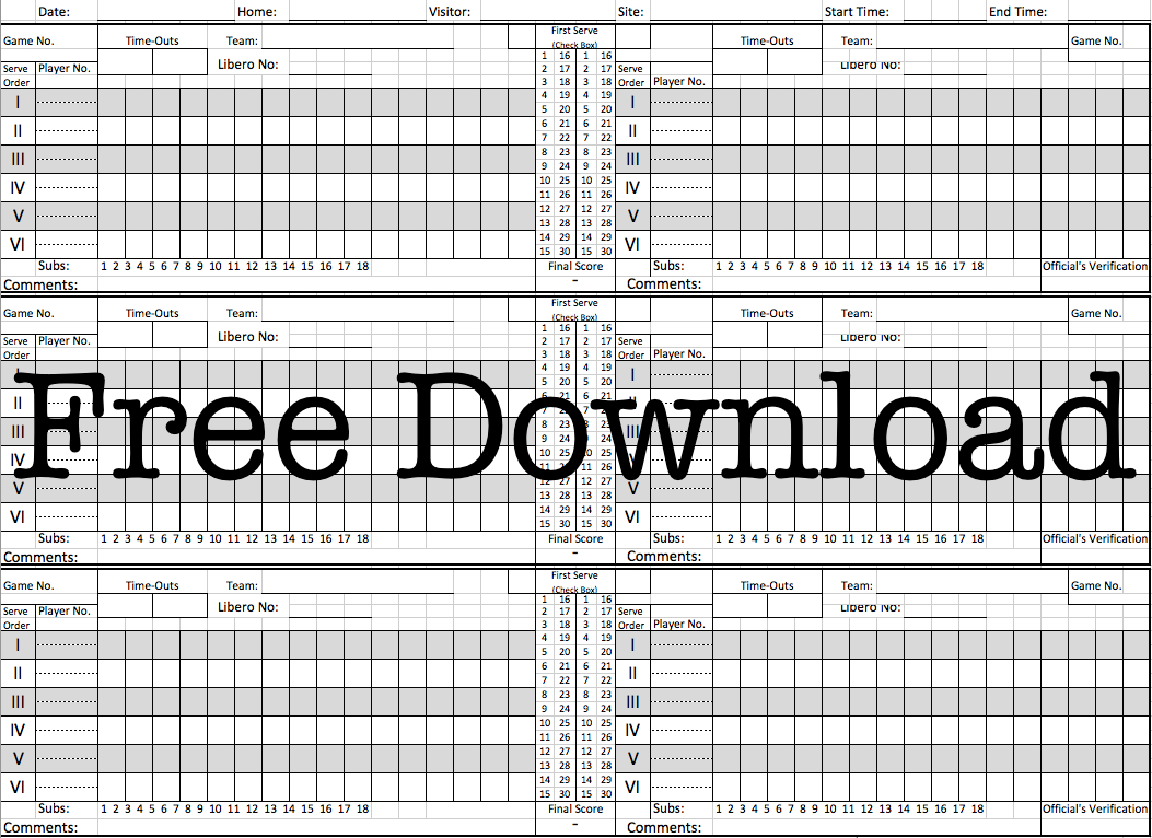 Than Volleyball Stat Sheets Score Sheet Pic1 | Trafficfunnlr - Printable Volleyball Stat Sheets Free