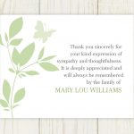 Thank You Funeral Cards   Kaza.psstech.co   Thank You Sympathy Cards Free Printable