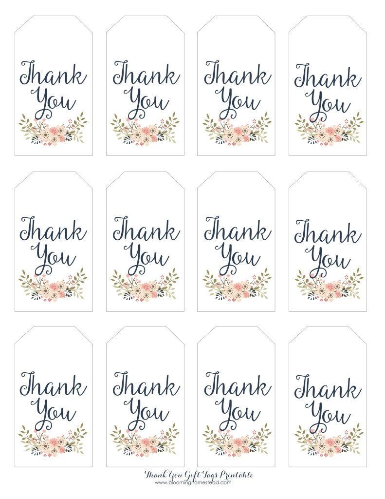 Thank You Gift Tags | Baby Girl Party Ideas | Thank You Tag - Free Printable Thank You Tags Template