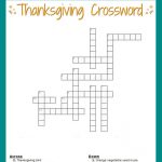 Thanksgiving Crossword Puzzle Free Printable   Free Printable Crossword Puzzles