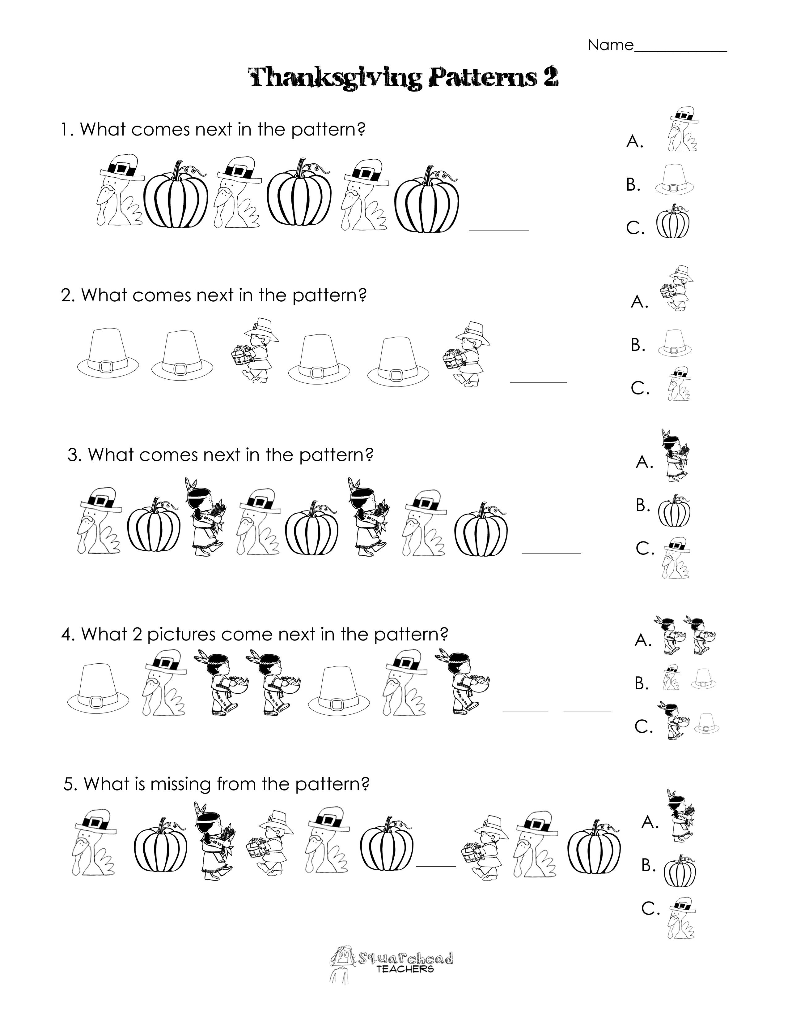 Free Printable Thanksgiving Worksheets Free Printable