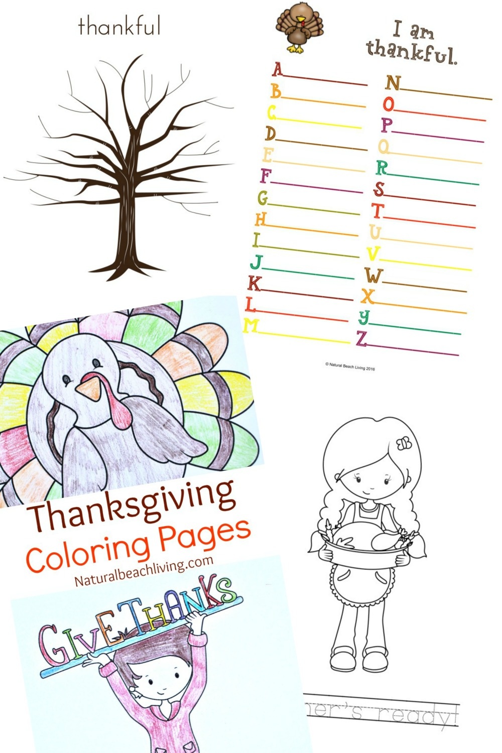Thanksgiving Printables For Kids - Natural Beach Living - Free Printable Thanksgiving Activities
