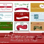 The 12 Days Of Christmas Ideas + Printable Gift Tags | Marriage   Free Printable 12 Days Of Christmas Gift Tags