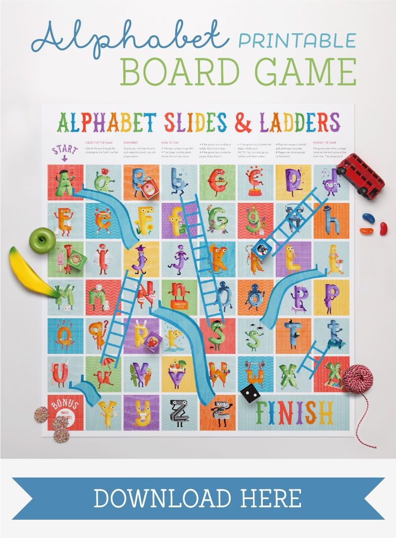 The Amazing Alphabet Printables &amp;amp; Storybook | Teaching The Alphabet - Free Printable Alphabet Board Games