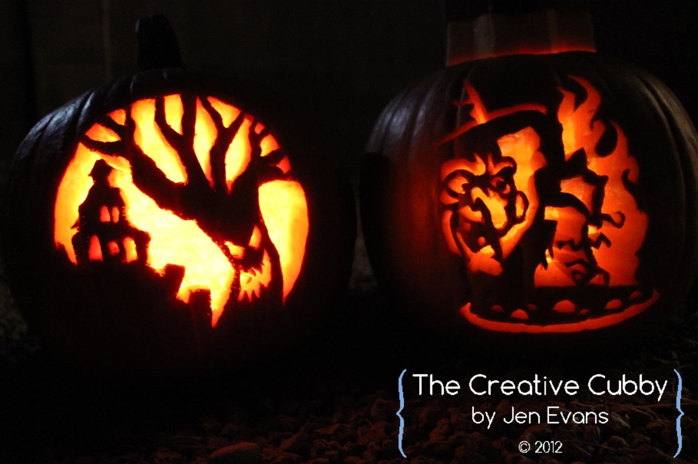 The Creative Cubby October 2012 Hard Pumpkin Carving Patterns Free 