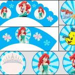 The Little Mermaid: Free Printable Toppers And Wrappers. | Party   Free Printable Mermaid Cupcake Toppers