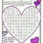The Multiplication Facts To 144 A. Free Valentines Day Printable   Free Printable Valentine Math Worksheets