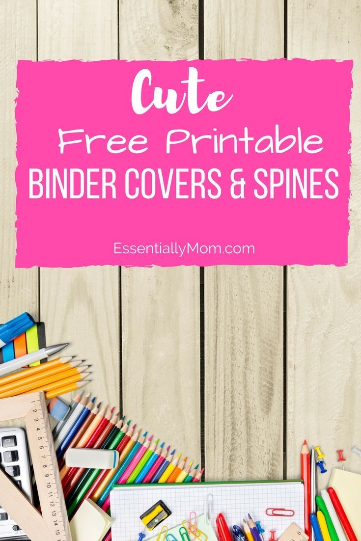 These Cute Free Printable Binder Cover &amp;amp; Spines Are The Perfect Back - Free Printable Binder Covers And Spines