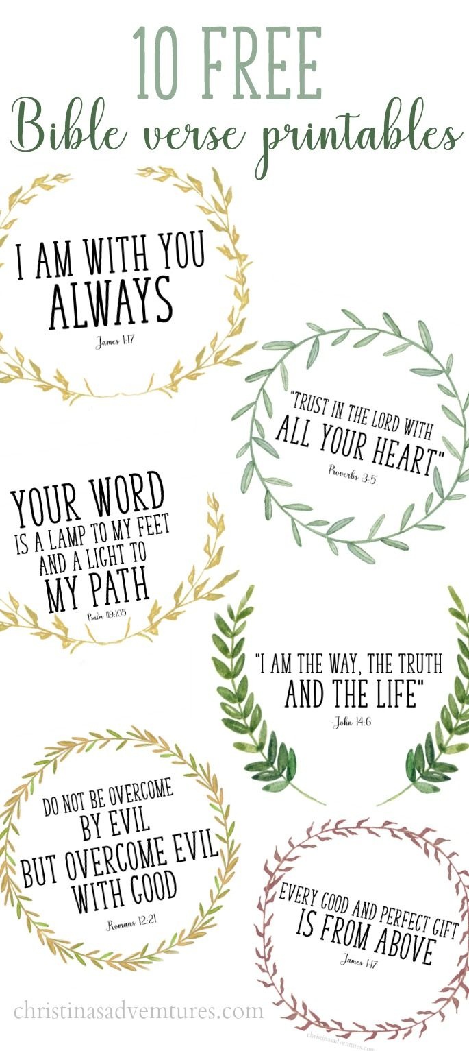 Free Printable Bible Verses