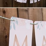 This Free Printable "just Married" Floral Banner Is So Cute   Just Married Free Printable