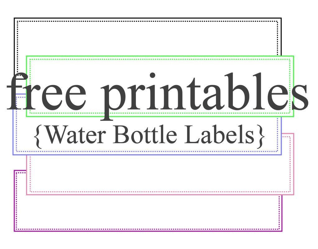 This Is Super Awesome Sight With Tons Of Free Printable Templates - Free Printable Water Bottle Labels