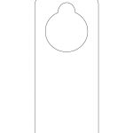 This Printable Doorknob Hanger Template Can Be Decorated However You   Free Printable Door Hanger Template