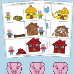 Three Little Pigs Sequencing Cards | Nursery Ryhmes, Folk Tales   Free Printable Stories For Preschoolers