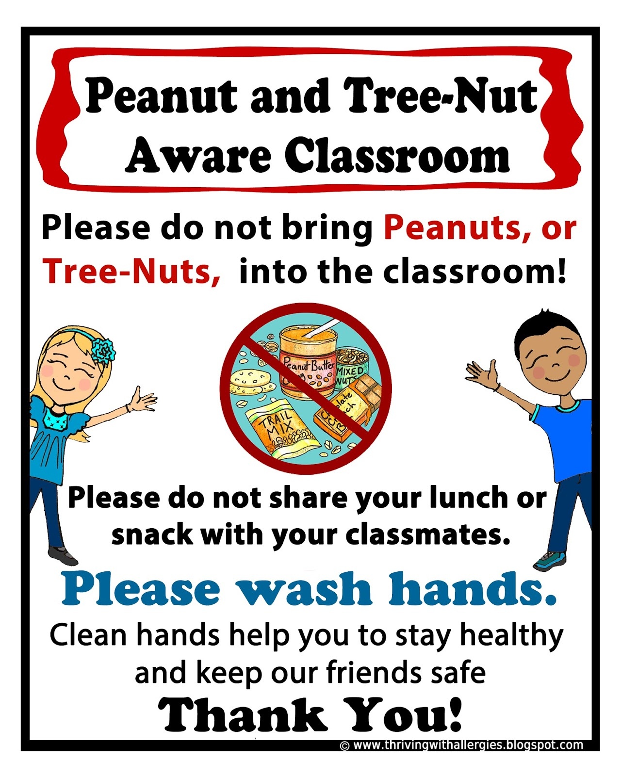 Nut Allergy Sign pdf Google Drive Kindergartenklub Peanut 