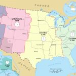 Time In The United States   Wikipedia   Free Printable Us Timezone Map With State Names