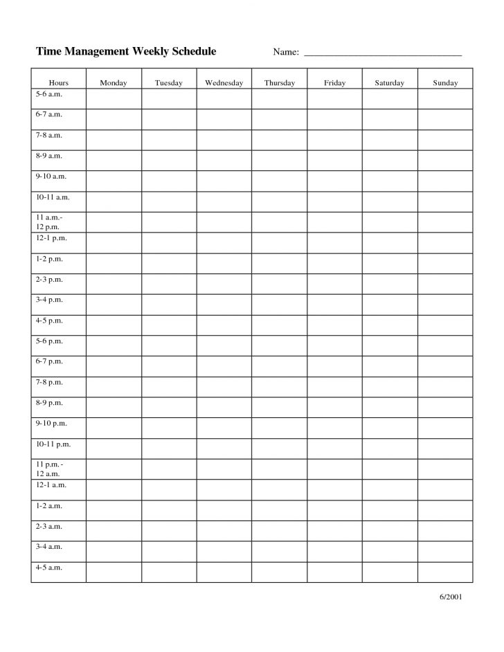 Free Printable Time Tracking Sheets