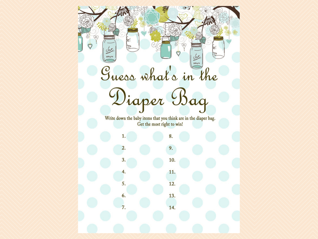 Tlc16 Archives - Magical Printable - What&amp;#039;s In The Diaper Bag Game Free Printable