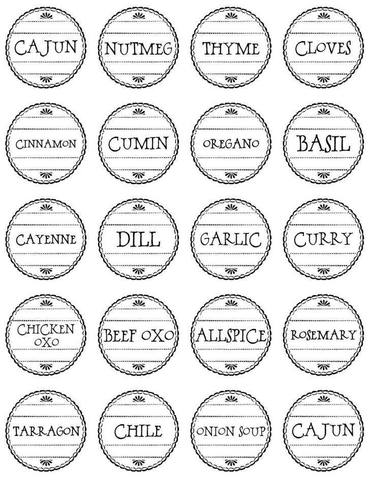 Free Printable Herb Labels