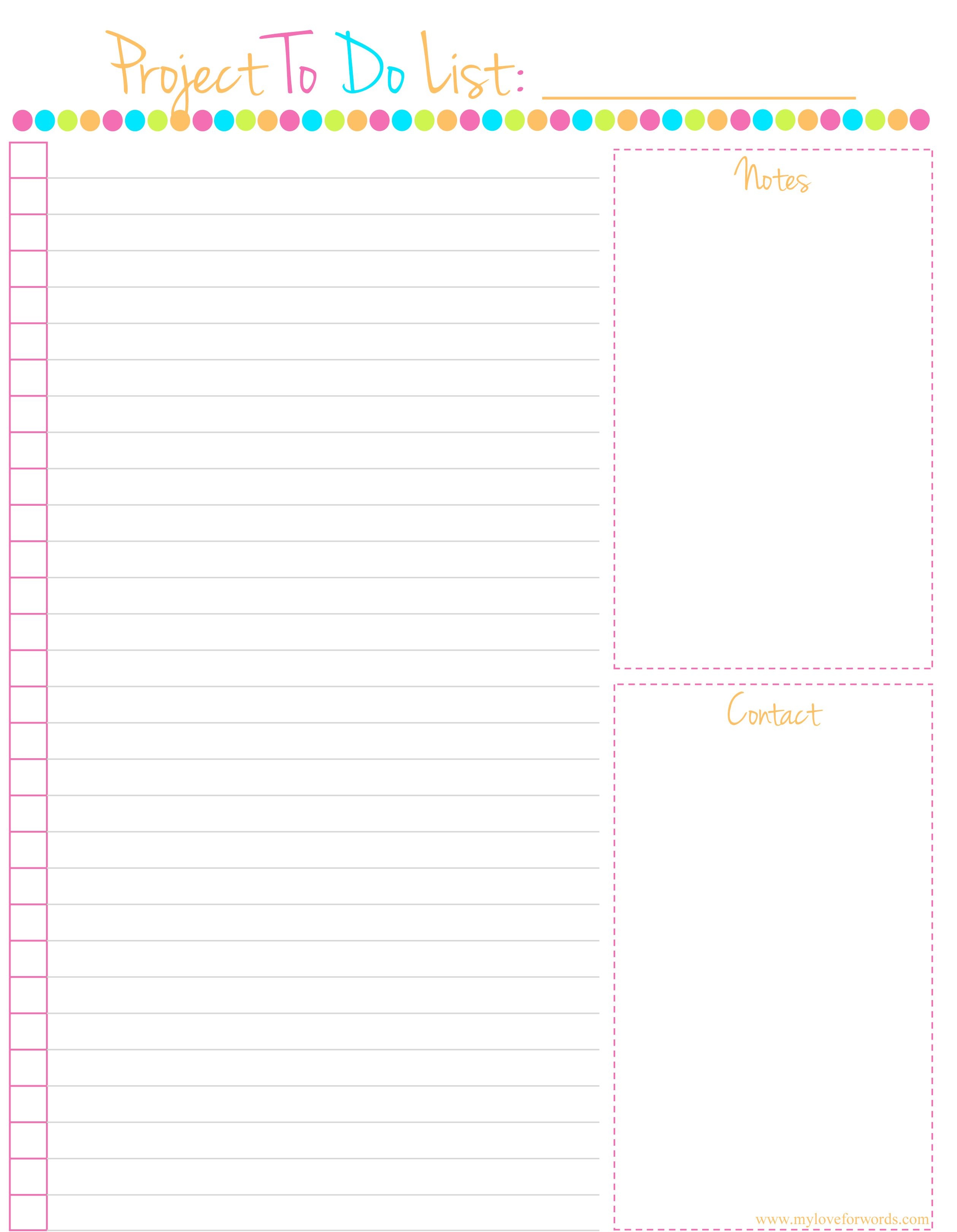 To Do List Printable | Organizing | To Do Lists Printable, Diy - Free Printable To Do Lists To Get Organized