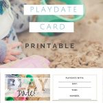 Too Cute Playdate Cards Printable! Via @ City Of Creative Dreams   Free Printable Play Date Cards