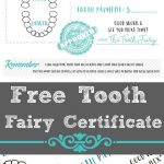 Tooth Fairy Free Printable Certificate   Free Printable Tooth Fairy Certificate
