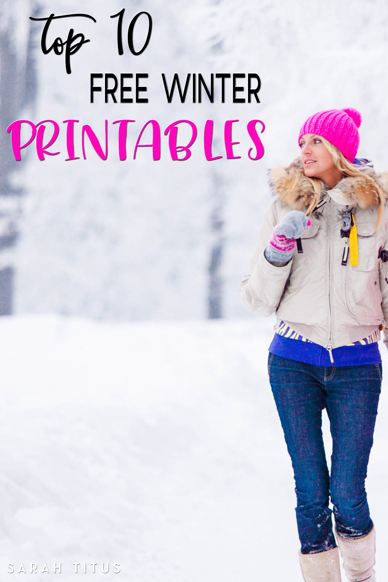 Top 10 Free Winter Printables - Sarah Titus - Free Printable Winterization Stickers