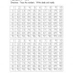Trace Numbers 1 100 | Activity Shelter   Free Printable Number Worksheets 1 100