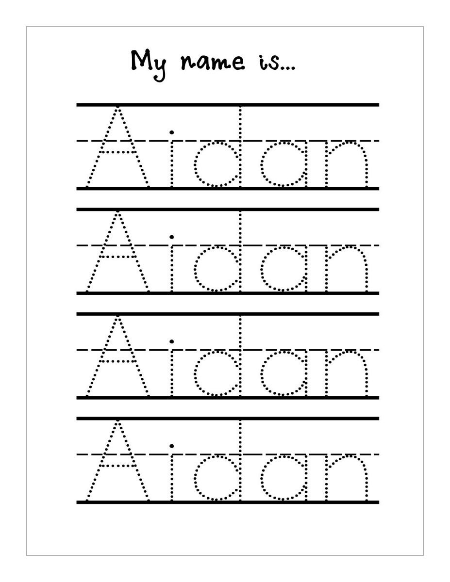 Trace Your Name Worksheet Free | Handwriting/journaling | Name - Free Printable Name Tracing Worksheets