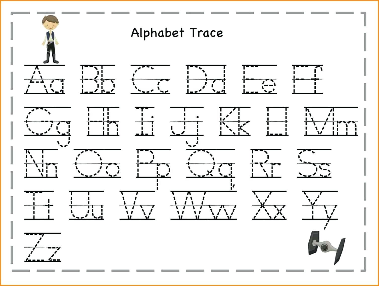 Tracing The Alphabet Printable – Cartofix.club - Free Printable Traceable Letters