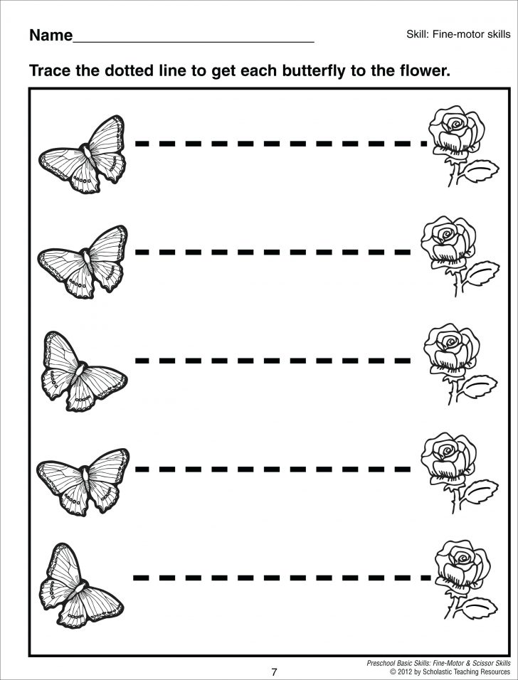 Free Printable Preschool Worksheets Tracing Lines