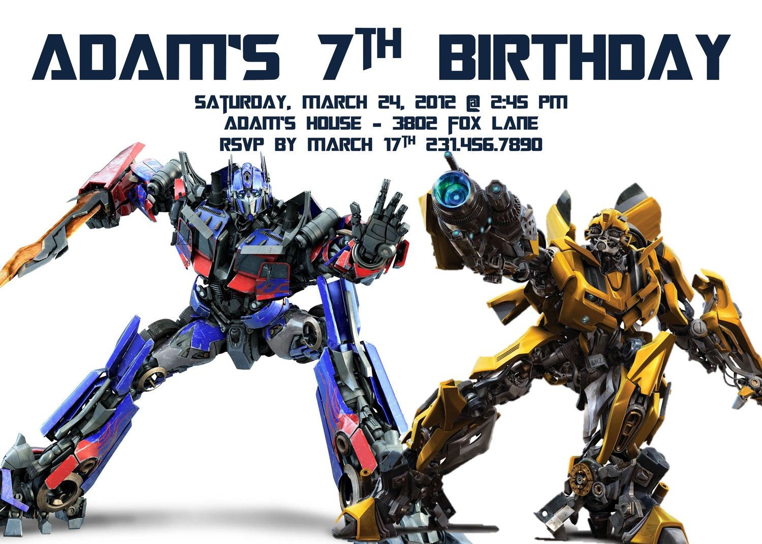 Transformers Birthday Invitation Template | Party - Alistairs 5Th - Transformers Party Invitations Free Printable