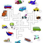 Transport Crossword Worksheet   Free Esl Printable Worksheets Made   Free Printable Transportation Worksheets For Kids