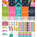 Travel Themed Printable Happy Planner Stickers Free | Die Cut Crafts   Free Printable Travel Stickers