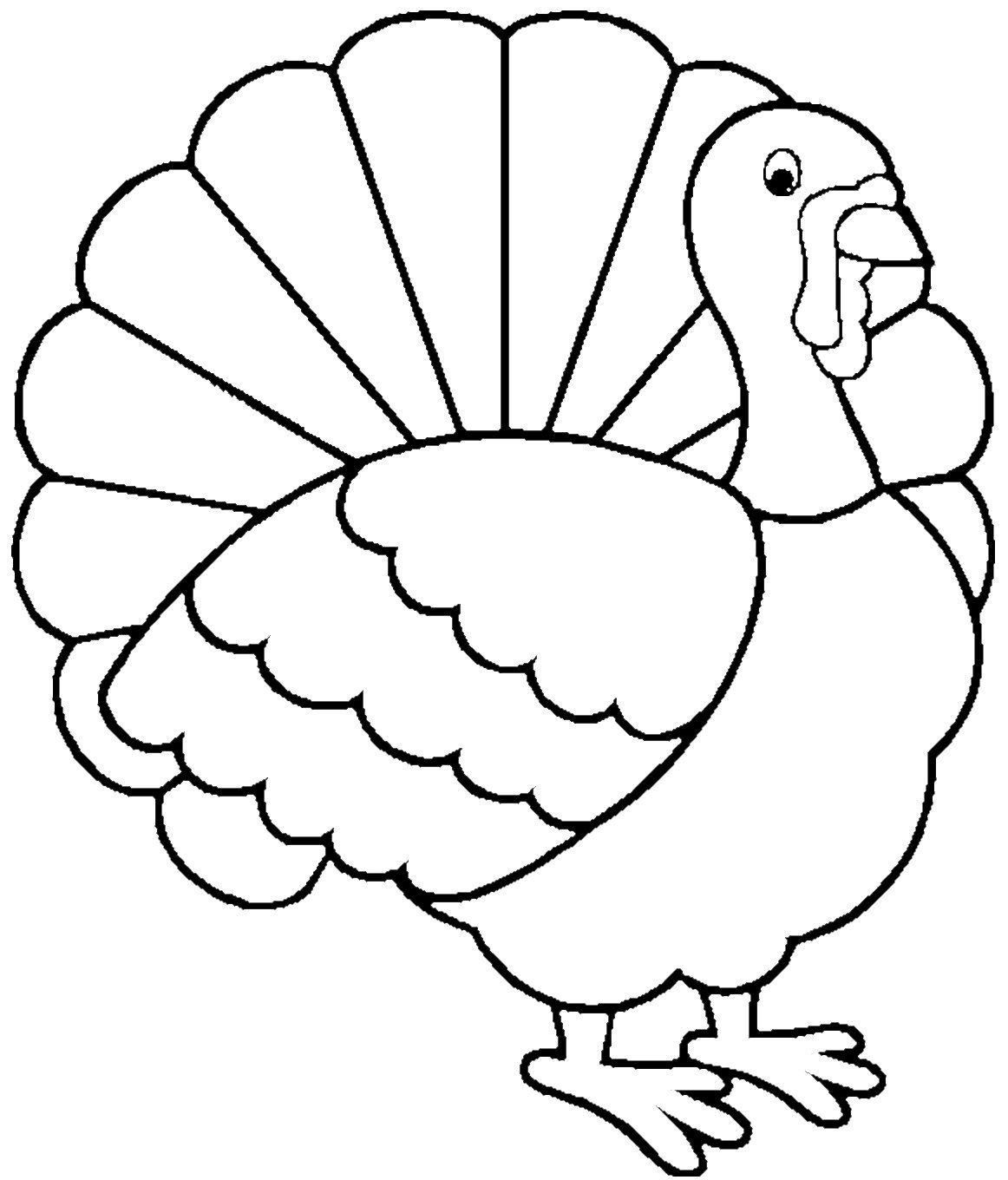 Turkey Coloring Page - Free Large Images | Adult And Children&amp;#039;s - Free Printable Turkey Coloring Pages