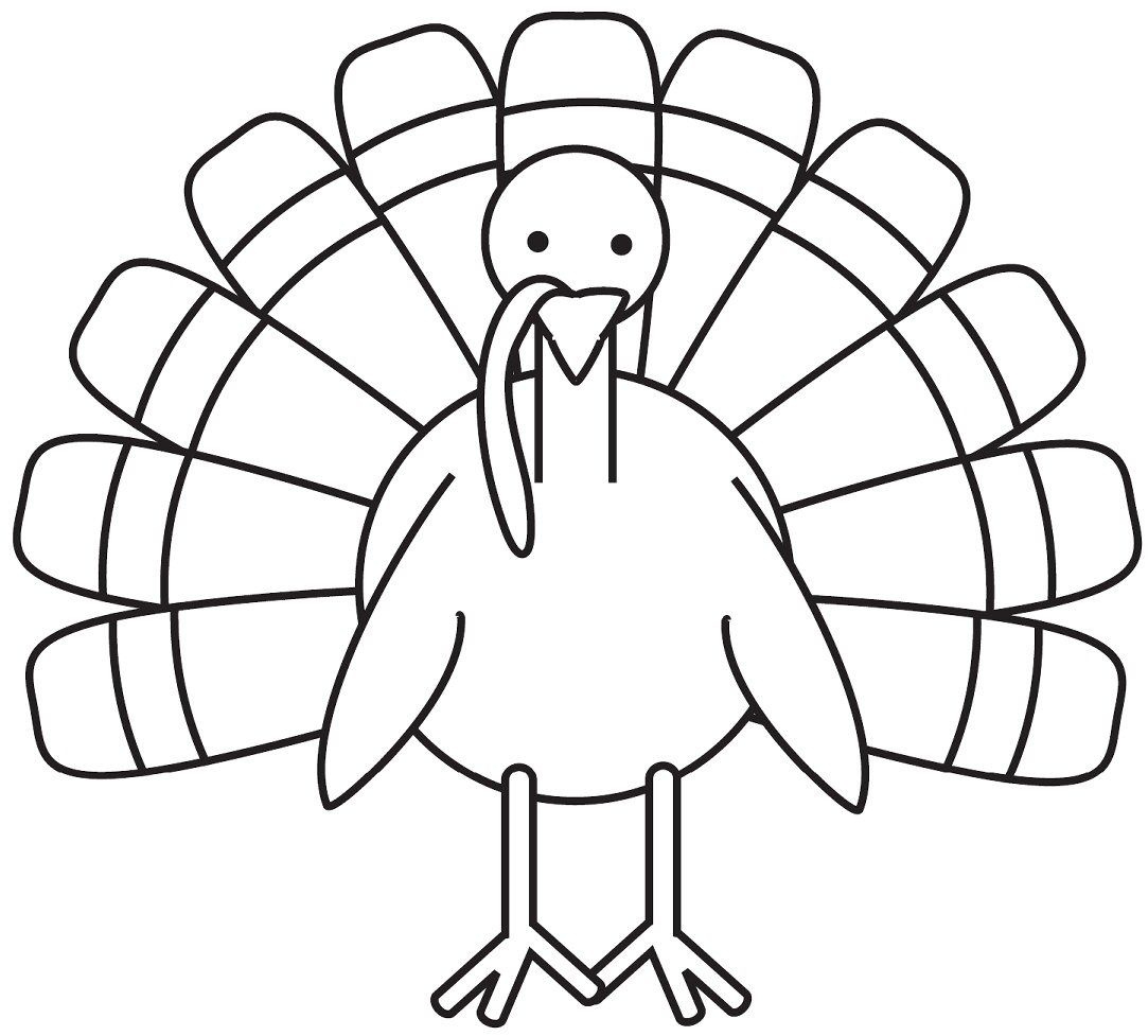 Turkey Coloring Page - Free Large Images | School Decoration Ideas - Free Printable Turkey Coloring Pages