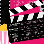 Unique Movie Themed Birthday Party Invitations Free Printable   Movie Birthday Party Invitations Free Printable