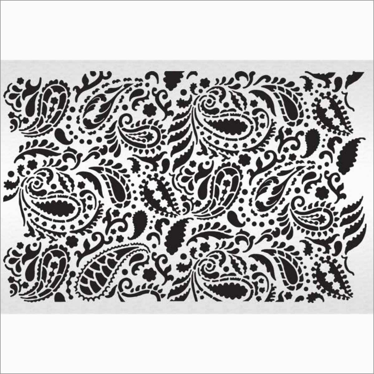 Unique Paisley Stencil Templates Free | Best Of Template - Free Printable Lace Stencil