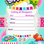 Updated   Free Printable Shopkins Birthday Invitation Template   Free Printable Birthday Invitation Templates