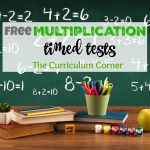 Updated* Multiplication Timed Tests   The Curriculum Corner 123   Free Printable Multiplication Timed Tests