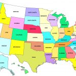 Us Map With Names Printable Usa Namesprint Inspirational Free   Free Printable Usa Map
