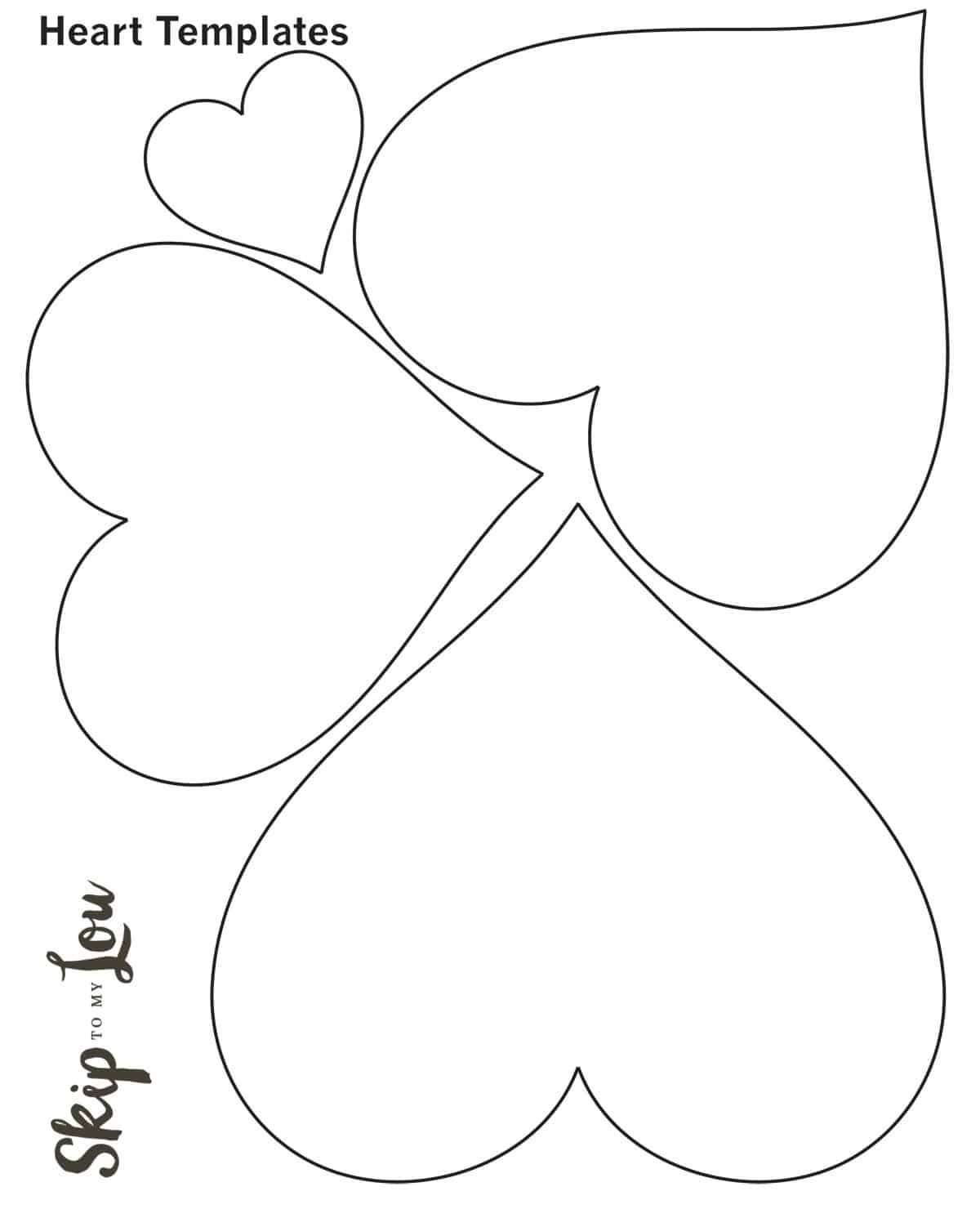 Valentine Heart Attack Idea With Free Printable Heart Template - Free Printable Valentine&amp;#039;s Day Stencils