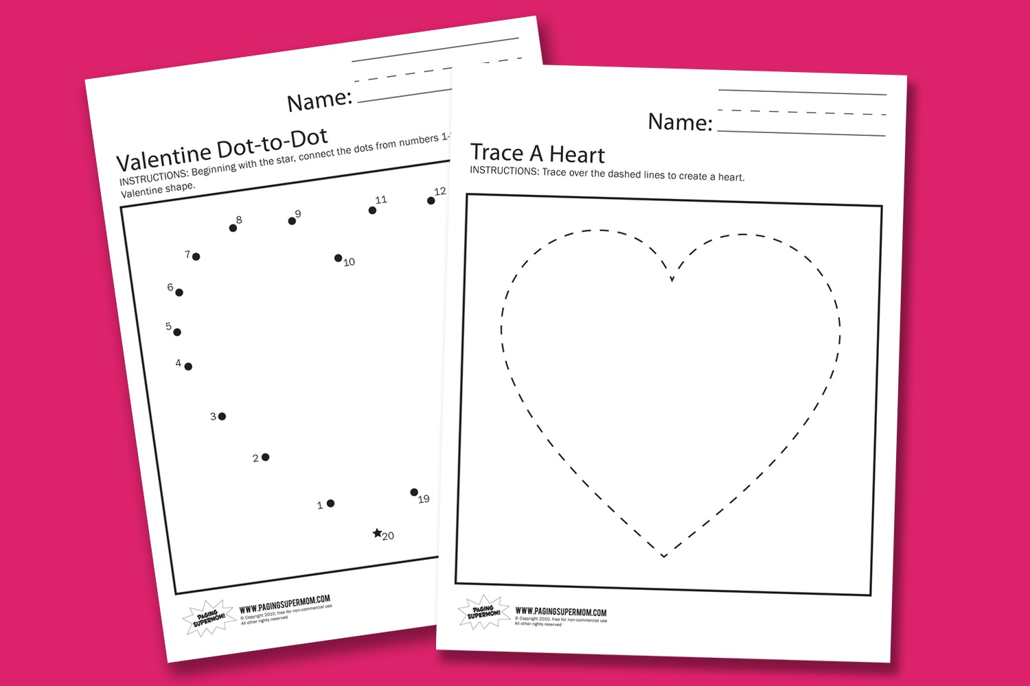 Valentine Worksheets - Paging Supermom - Free Printable Preschool Valentine Worksheets