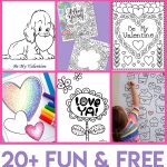 Valentines Coloring Pages   Happiness Is Homemade   Free Printable Valentines Day Cards For Parents
