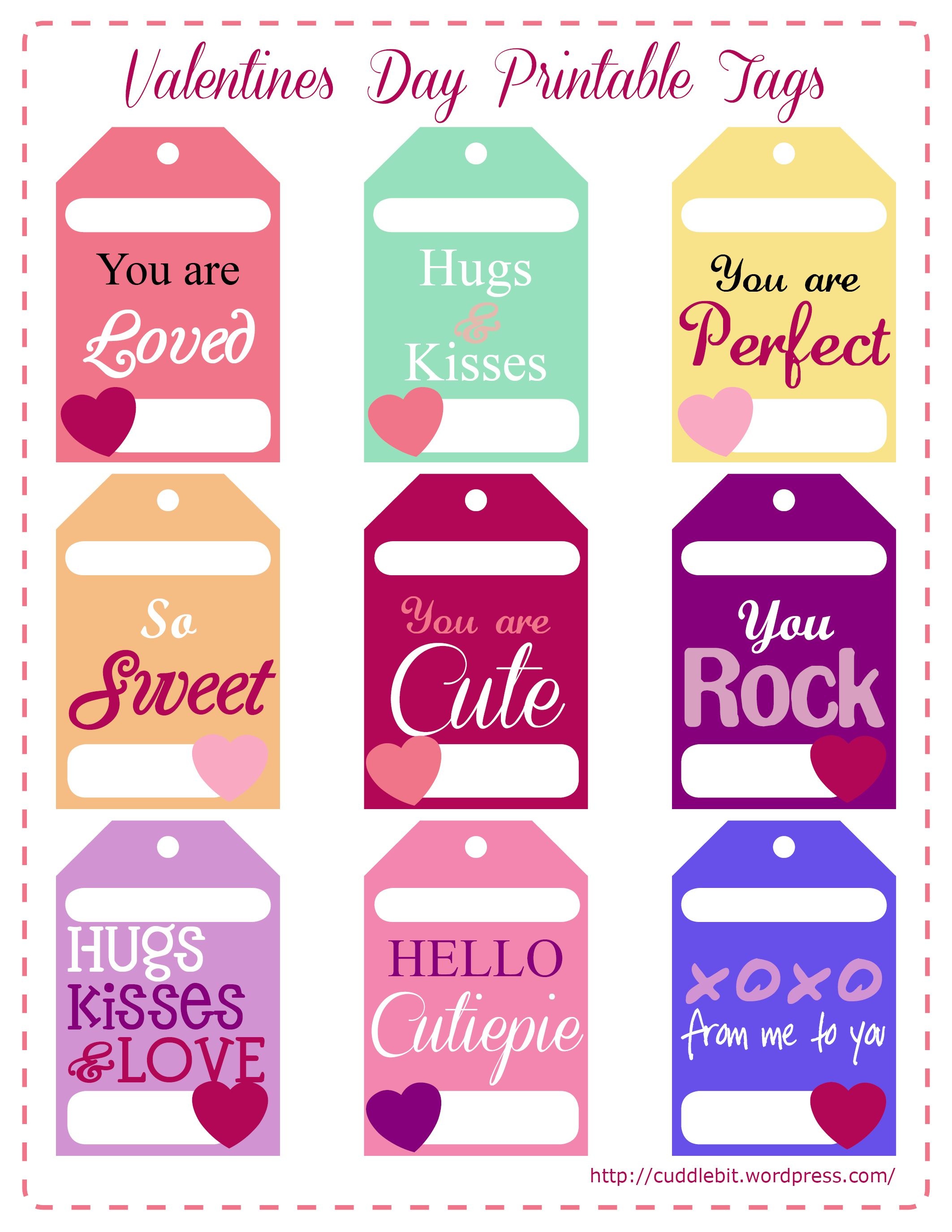 Valentine&amp;#039;s Day Love Packs | So Stinking Cute!! | Valentine - Free Printable Valentines Day Tags
