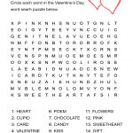 Valentine's Day Word Search Puzzle: Free Worksheet For February 14   Free Printable Valentine Word Search For Adults